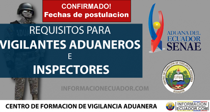 Requisitos Vigilantes Aduaneros E Inspectores Aduana 2018 9601