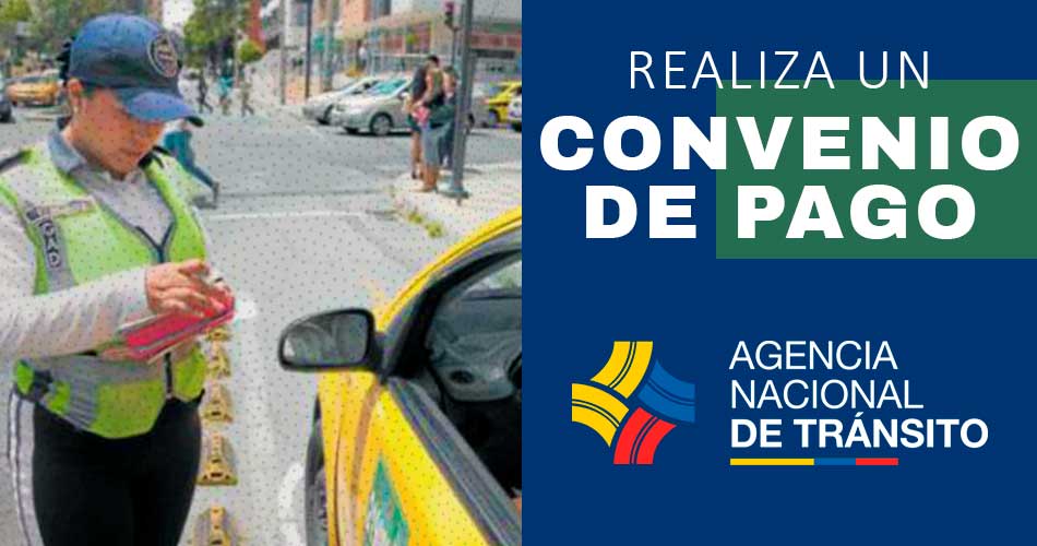 Convenio de pago de multas ANT - Online 2021