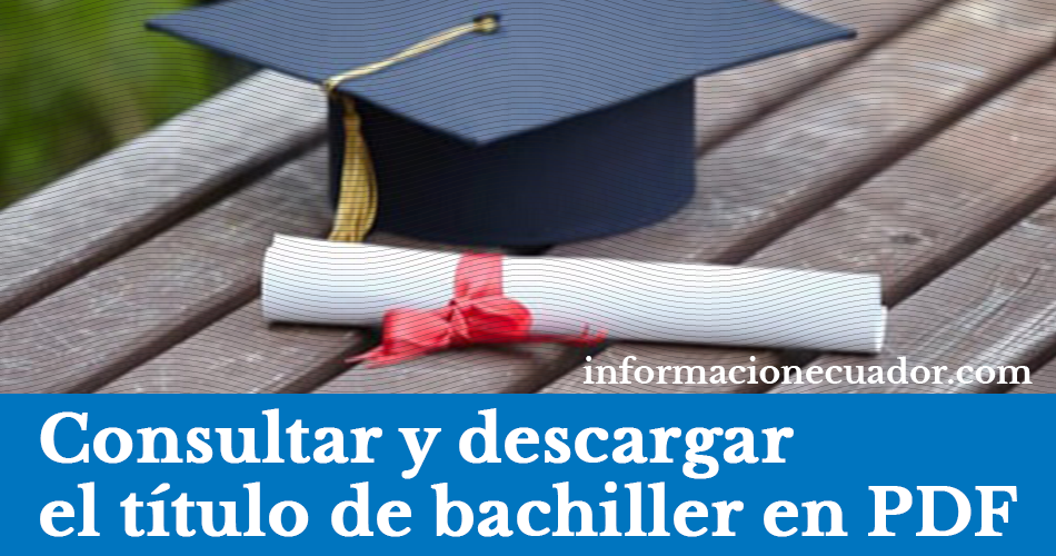 Título De Bachiller Consultar E Imprimir PDF (MinEduc)