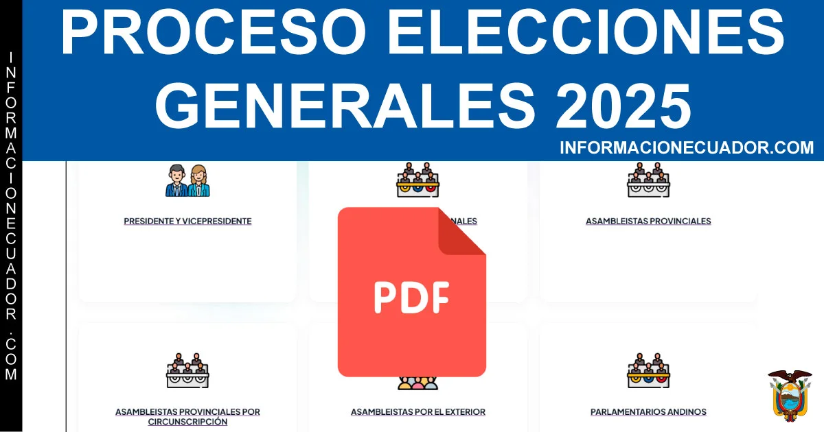 Conoce a tu candidato Elecciones Generales Ecuador 2025